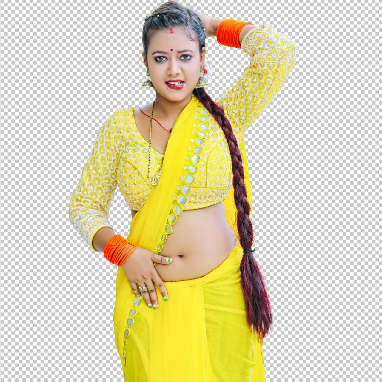 Indian hot girl in sharee PNG image | desi hot girl PNG image download 