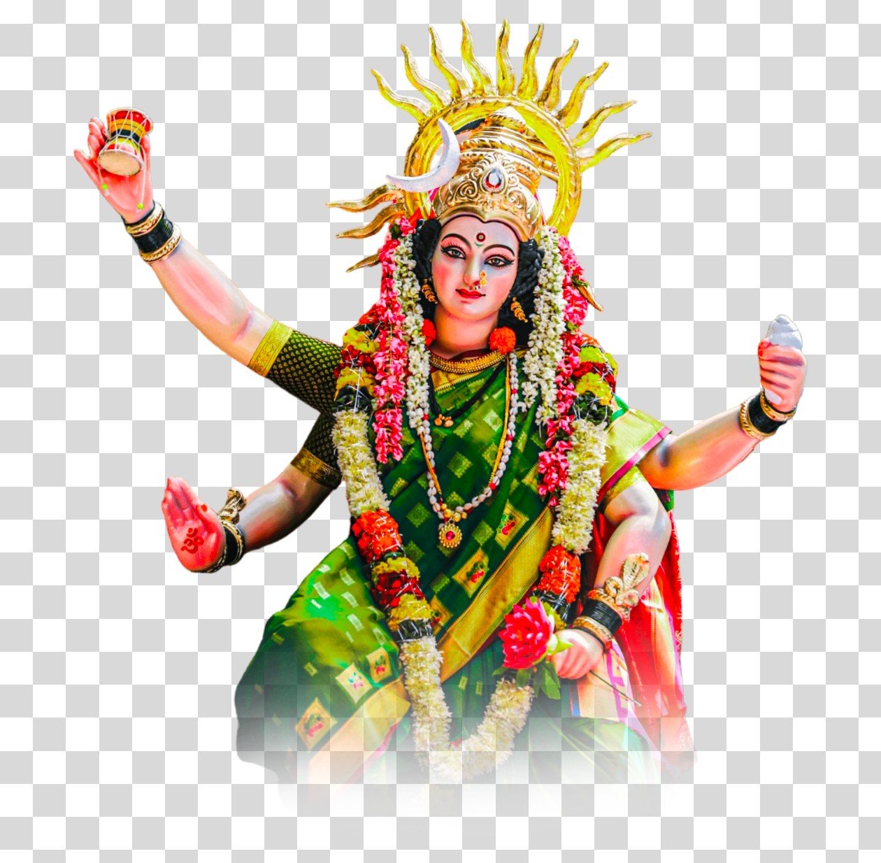 maa durga png background hd