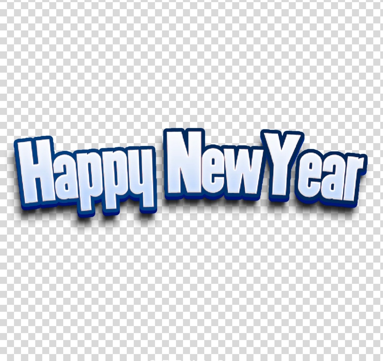 Happy New Year PNG text images download 