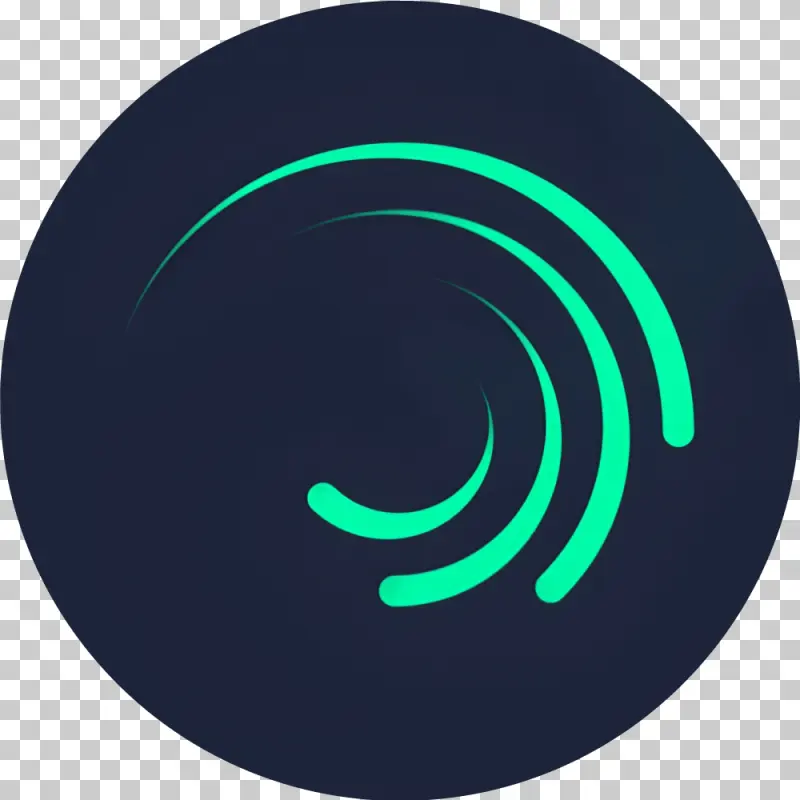 Alight Motion Logo PNG - Green Circle Video Editor App Icon Transparent